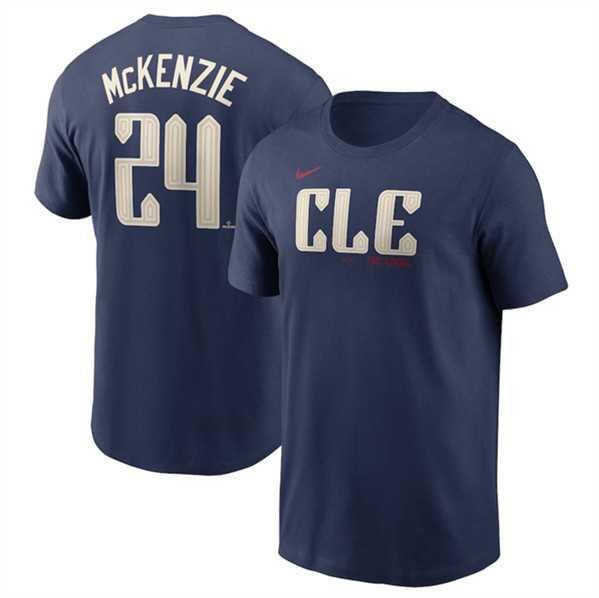 Men's Cleveland Guardians #24 Triston McKenzie Navy 2024 City Connect Name & Number T-Shirt,We sell and wholesale Men's Cleveland Guardians #24 Triston McKenzie Navy 2024 City Connect Name & Number T-Shirt on line form chian!